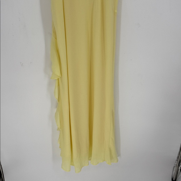 NWT yellow ruffle dress Billy J Kiyah Midi dress size 10 - Picture 8 of 8